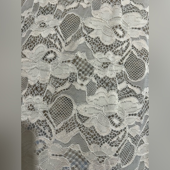 🖤 Torrid Peach Pink Neutral Lace Sheer Mock Neck Top size 3 - Picture 5 of 6